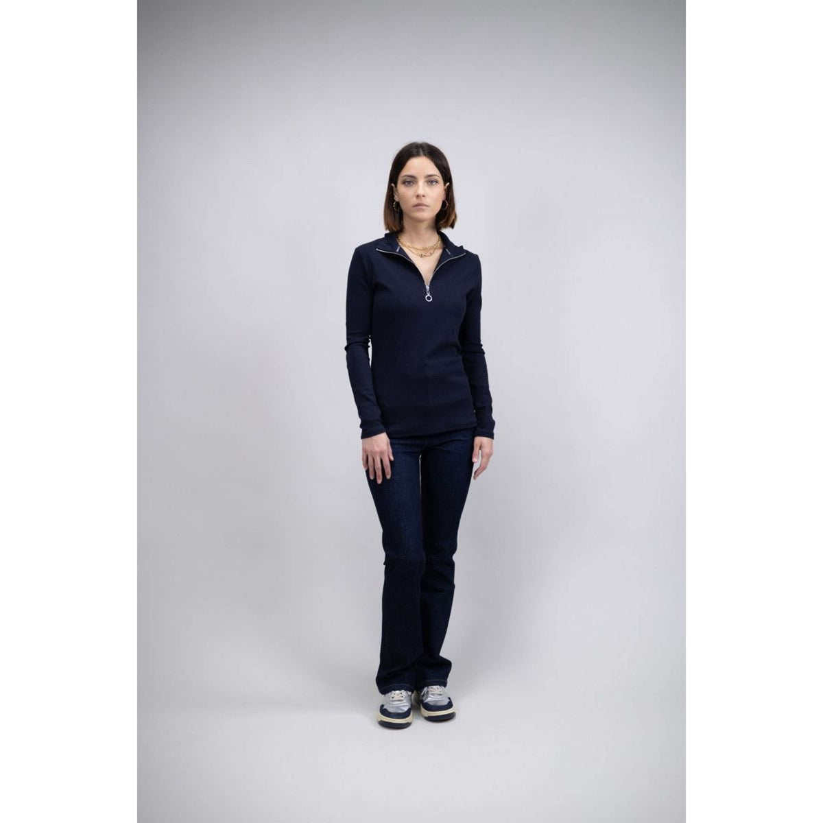 Harcour Poloshirt LS Pipal Damen Navy