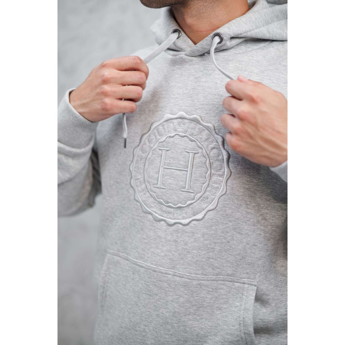 Harcour Hoodie Samy Unisex Grau Melange