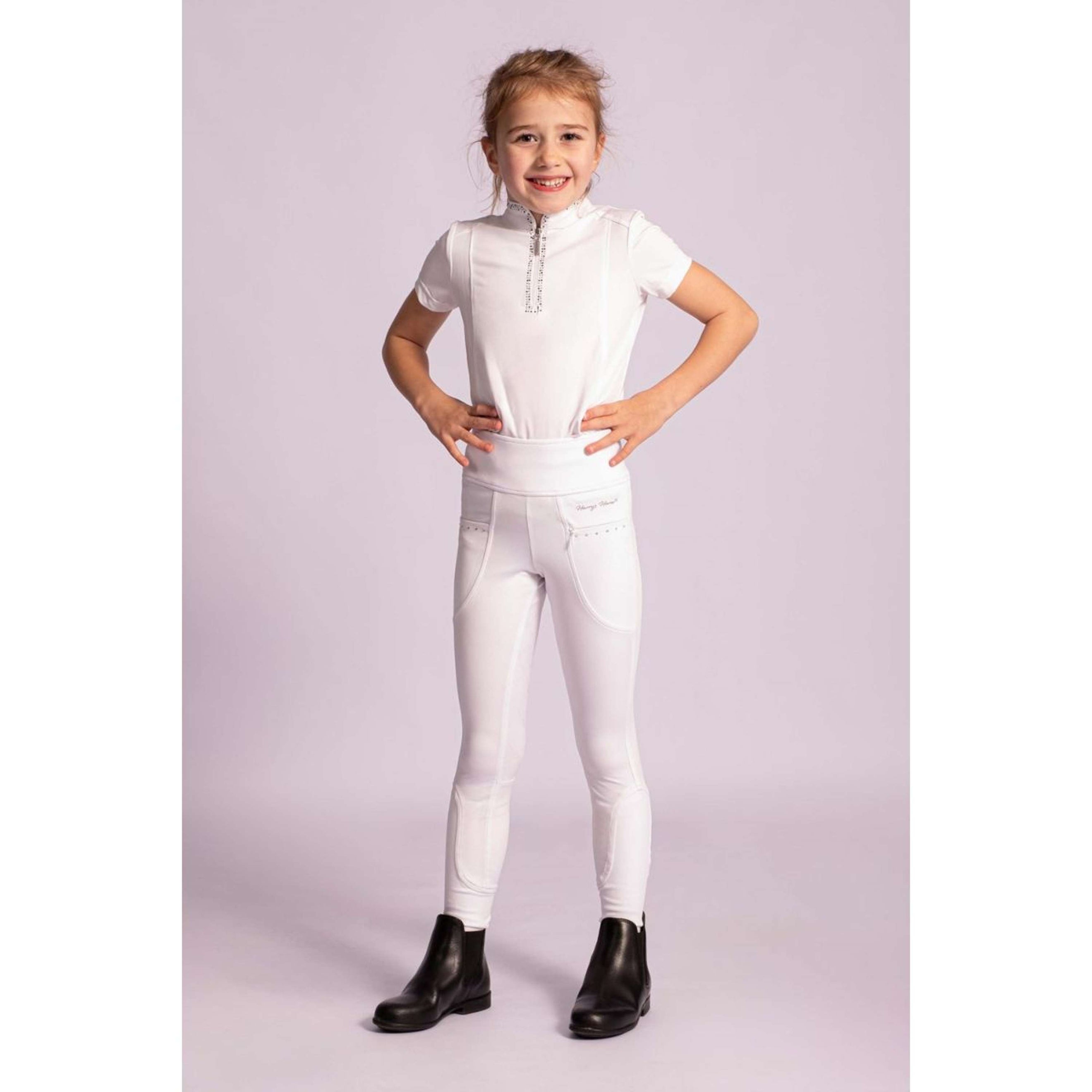 Harry's Horse Reitleggings Equitights Rookie Full Grip Weiß
