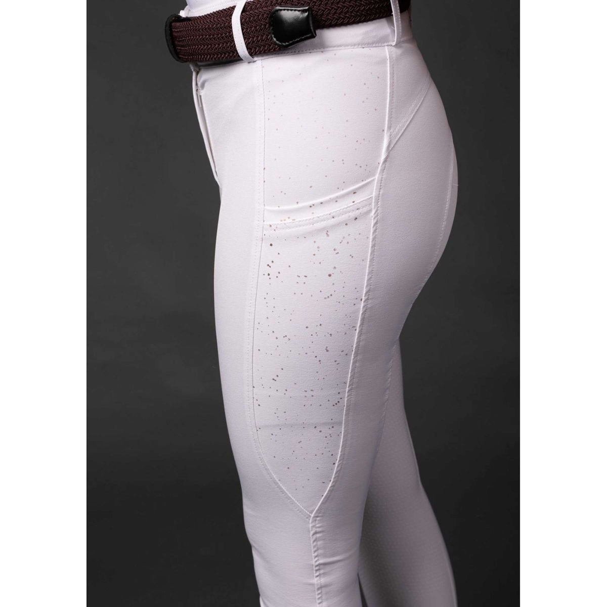 Harry's Horse Reithose EQS Burgundy Full Grip Weiß