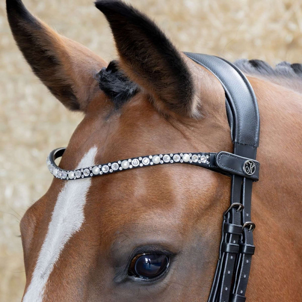 Harry's Horse Stirnriemen Diamond Pearl Silber