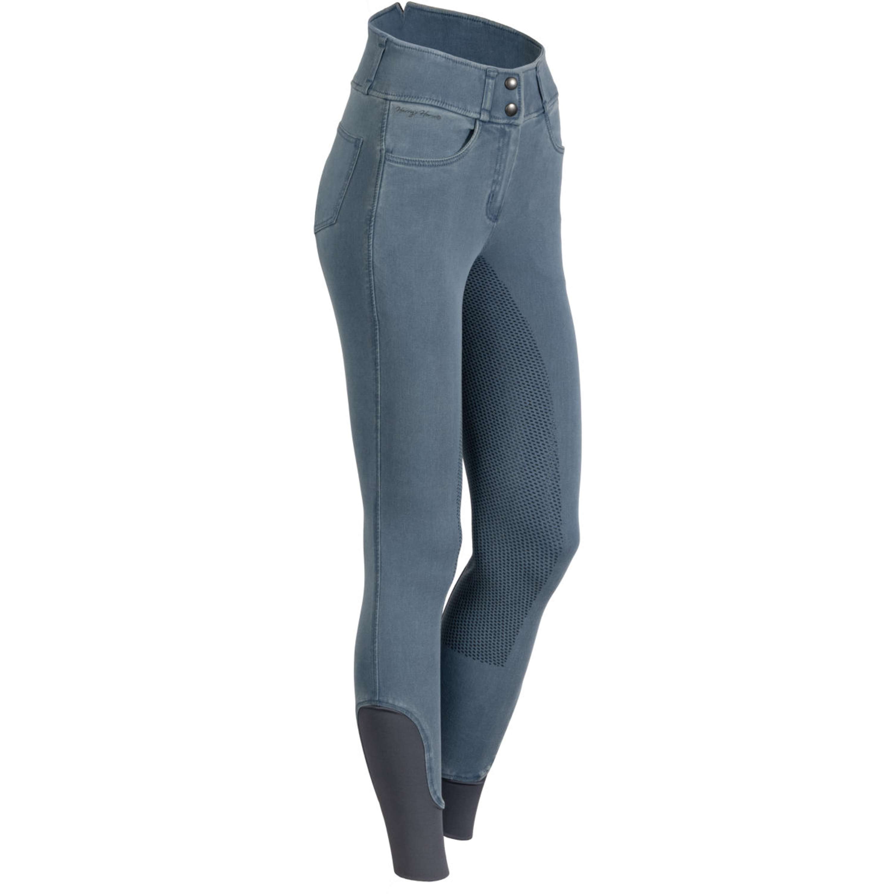 Harry's Horse Reithose Trendy Denim Full Grip Flint Stone