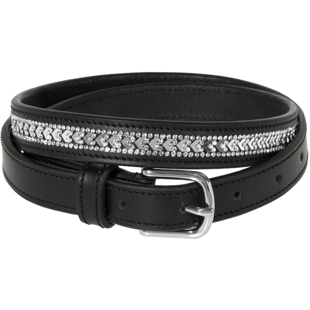Harry's Horse Gürtel Sparkling Arrow Leder Schwarz/Silber