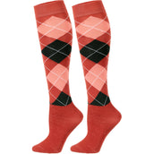 Harry's Horse Reitsocken Argyle Hot-Sauce