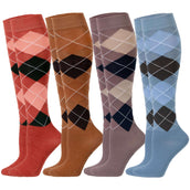 Harry's Horse Reitsocken Argyle Hot-Sauce