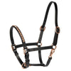Harry's Horse Halfter Crystal Schwarz/Roségold