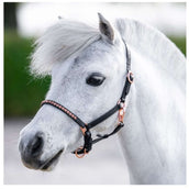 Harry's Horse Halfter Crystal Pony/Fohlen Schwarz/Roségold