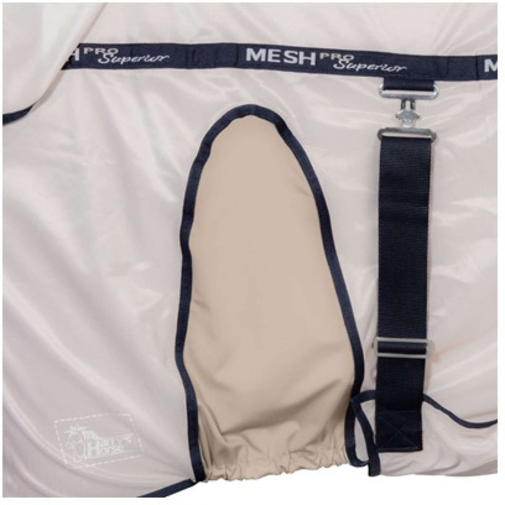 Harry's Horse Fliegendecke Mesh Pro Superior mit Halsteil Taupe