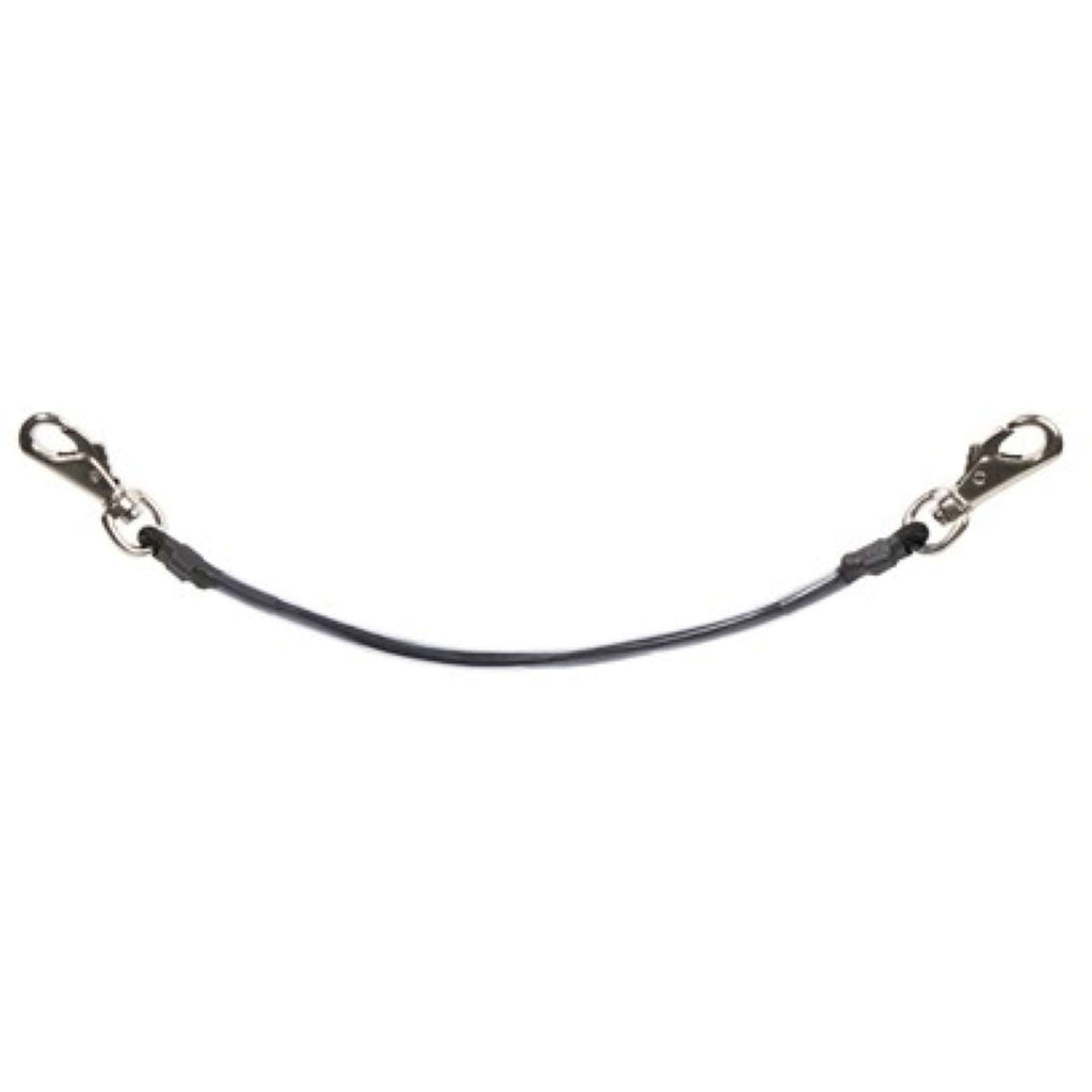 Harry's Horse Schweifriemen Elastisches plastifiziertes Metall Schwarz