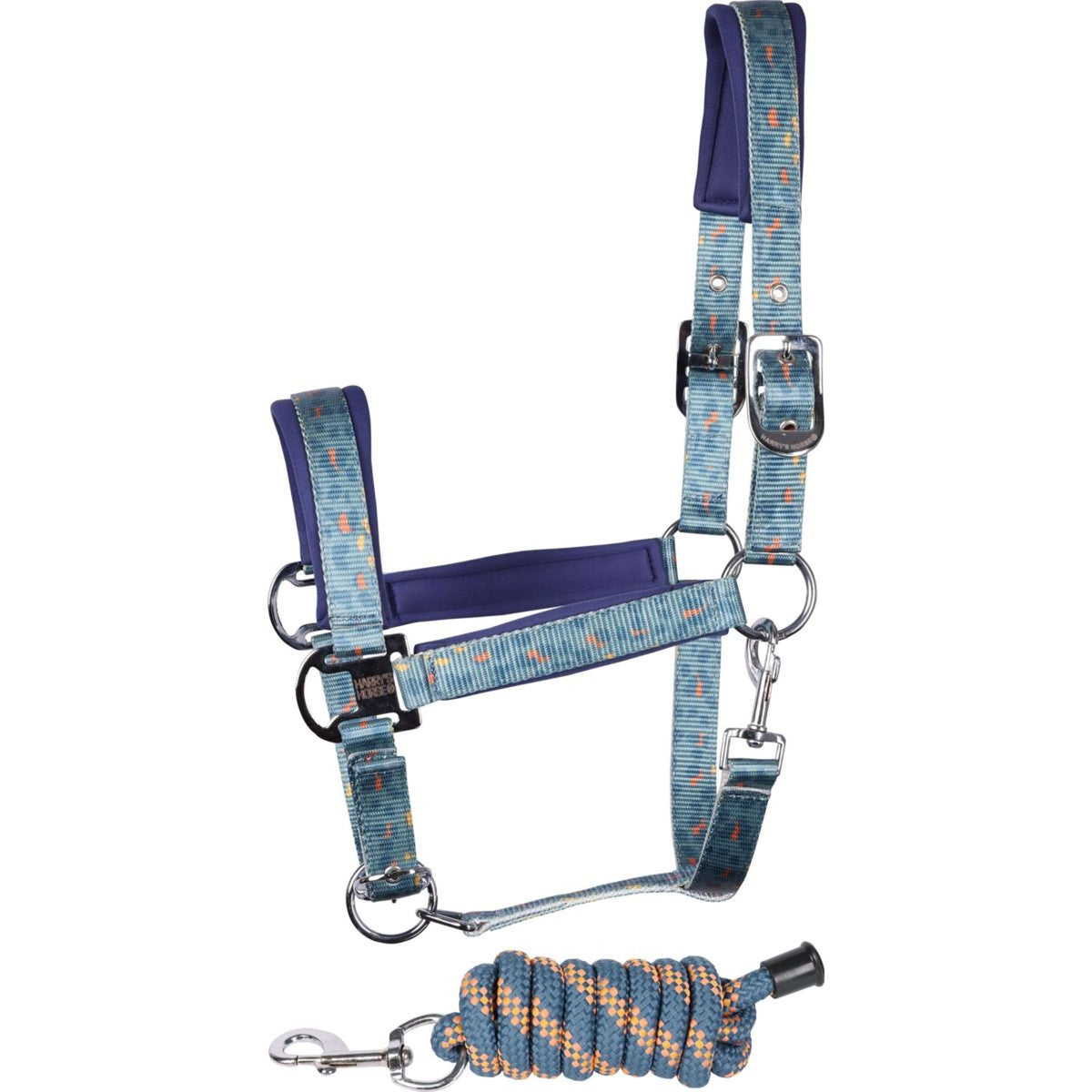 Harry's Horse Halfter Set Just Ride Verano Blau