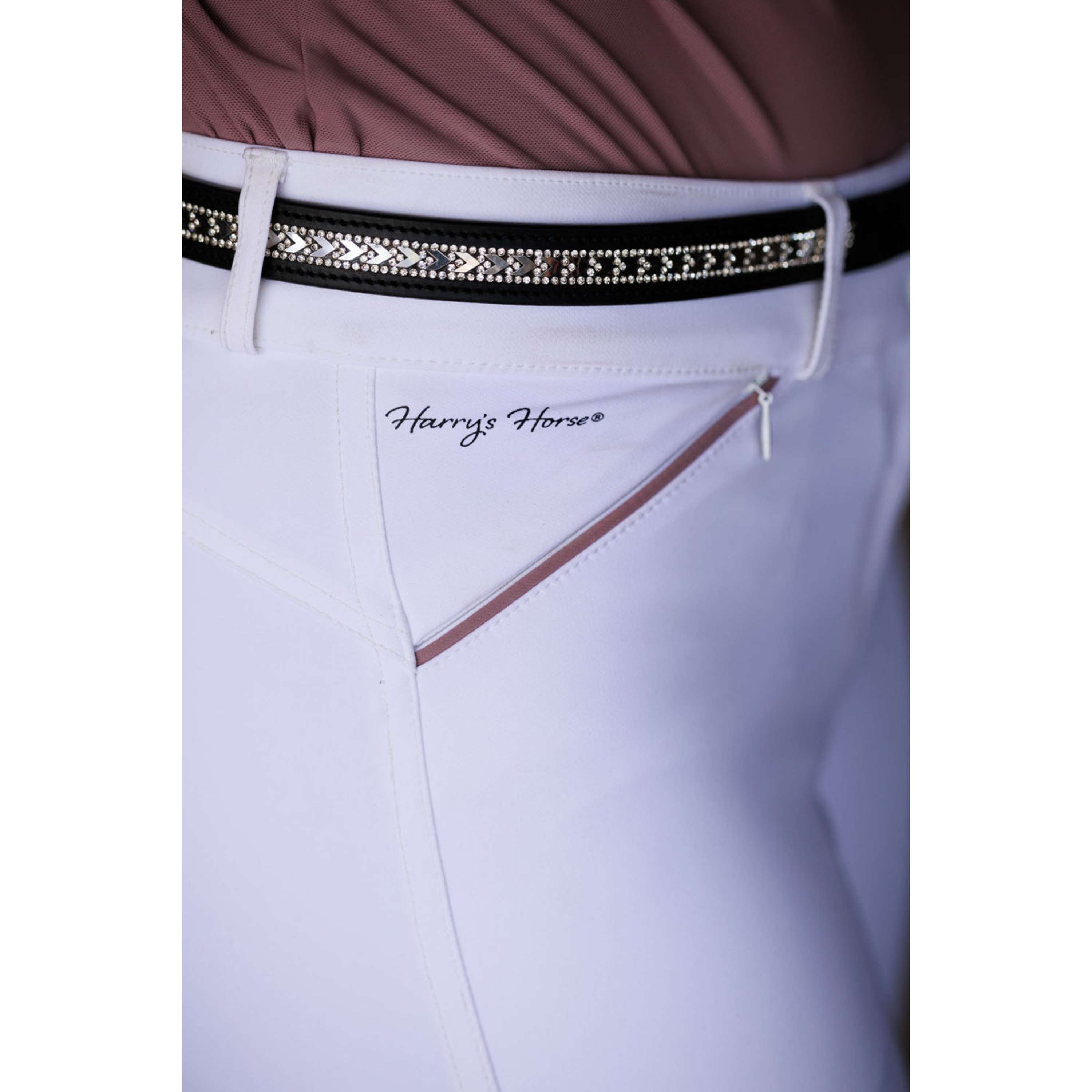 Harry's Horse Reithose Mauve Blush Full Grip Weiß
