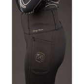 Harry's Horse Reitleggings Equitights Denici Cavalli Stardust Full Grip Schwarz