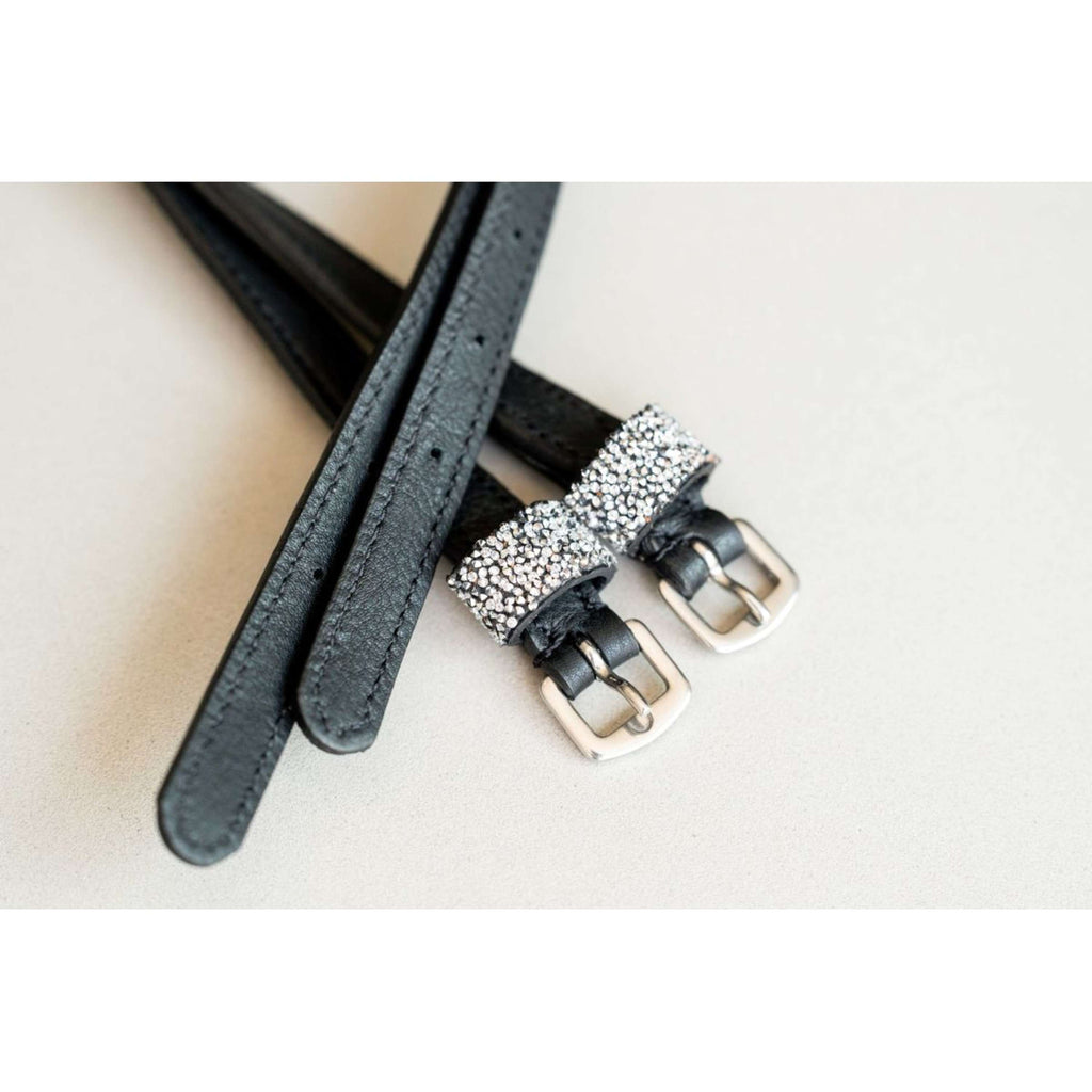HB Ruitersport Sporenriemen Showtime Sparkle Schwarz/Silber