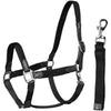 HORKA Halfter Set Leder mit geflochtenem Nylon Schwarz