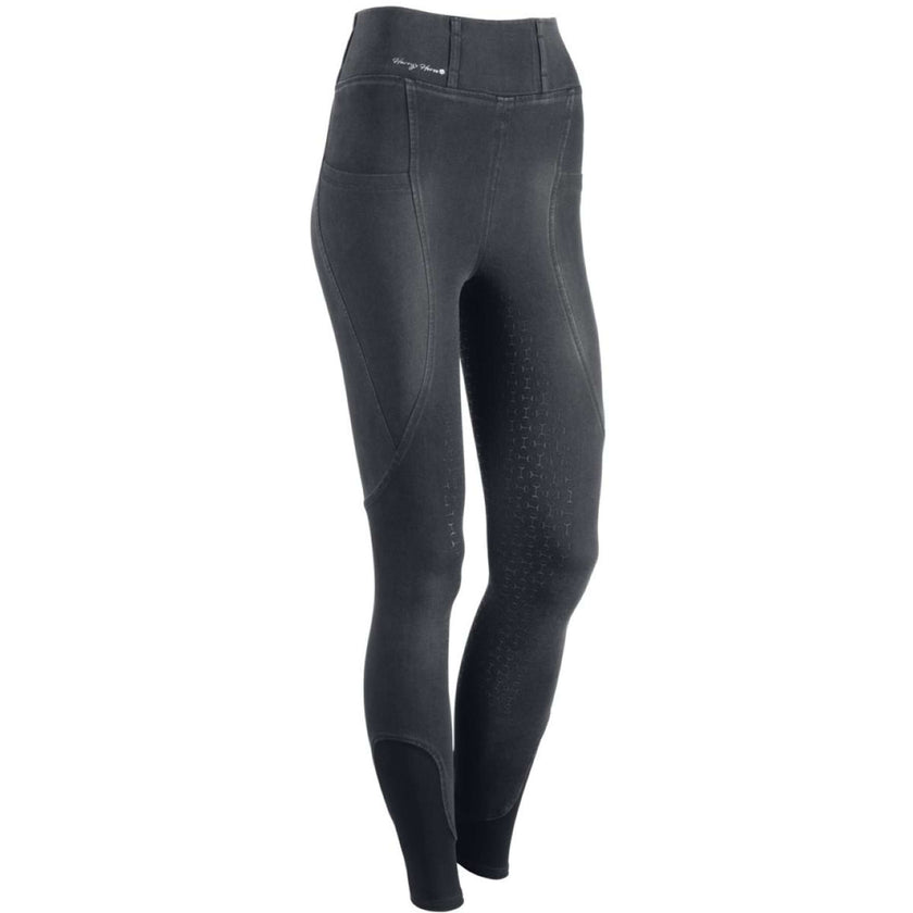 Harry's Horse Reitleggings Trendy Full Grip Black Sand