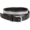 Harry's Horse Gürtel Leder Crystal Drops Silber