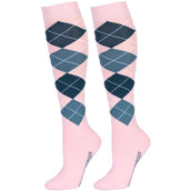 Harry's Horse Socken Check Pink Dolphin