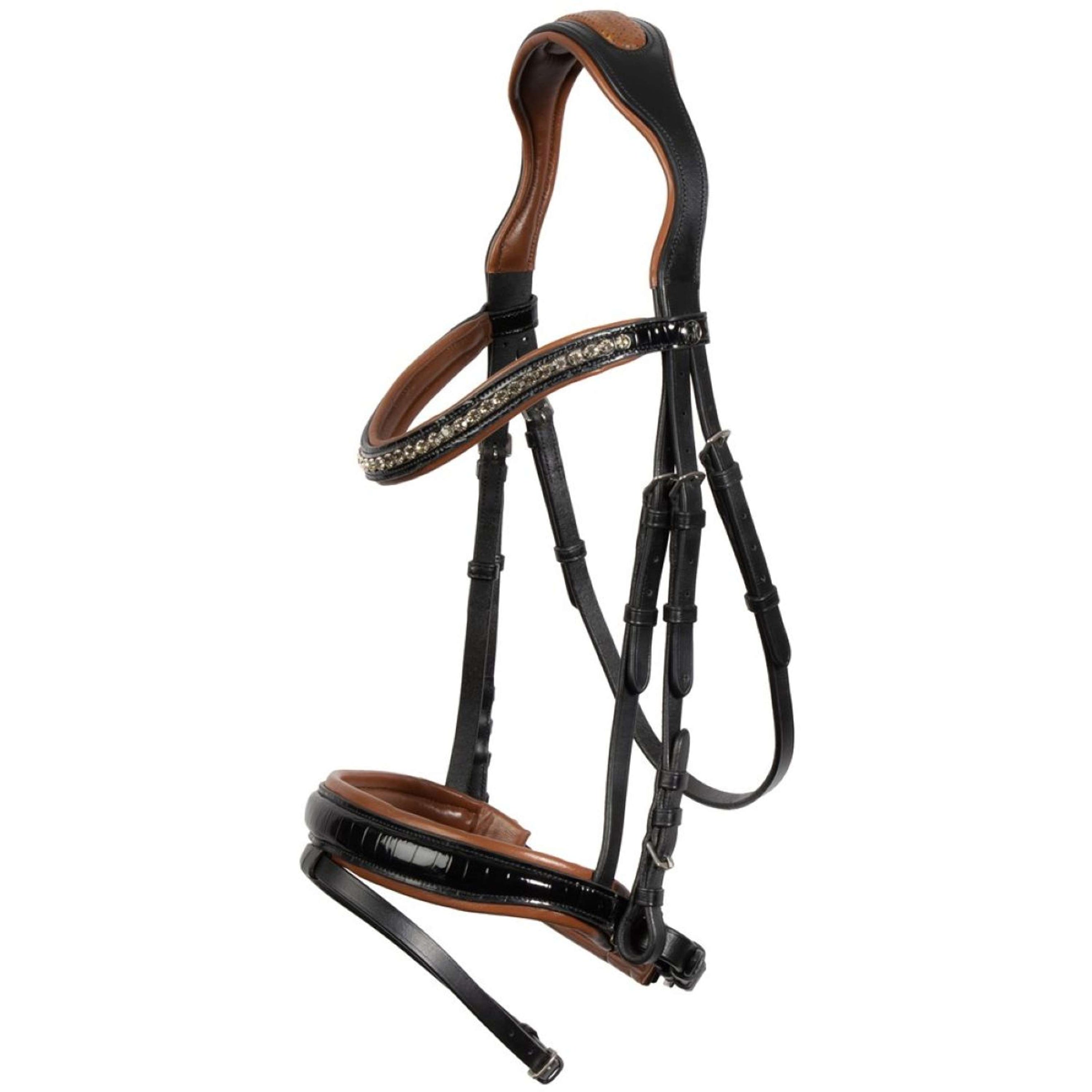 Harry's Horse Zaum Black Cognac Schwarz