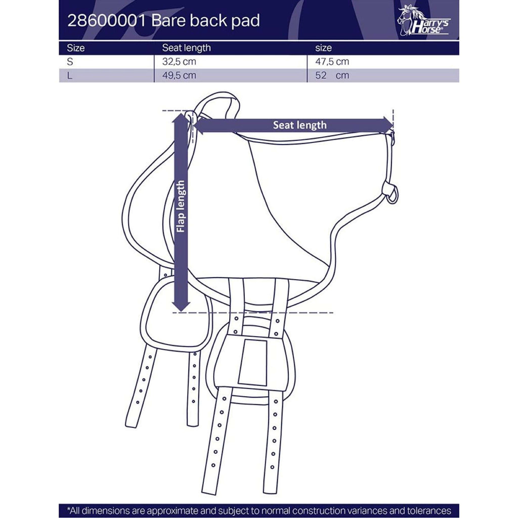 Harry's Horse Bareback Pad Grau