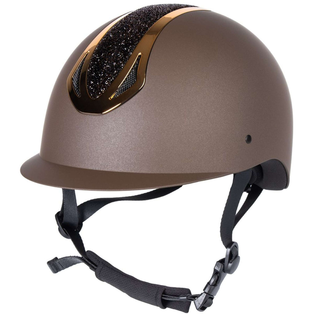 Harry's Horse Reithelm Pro F2 Braun/Gold