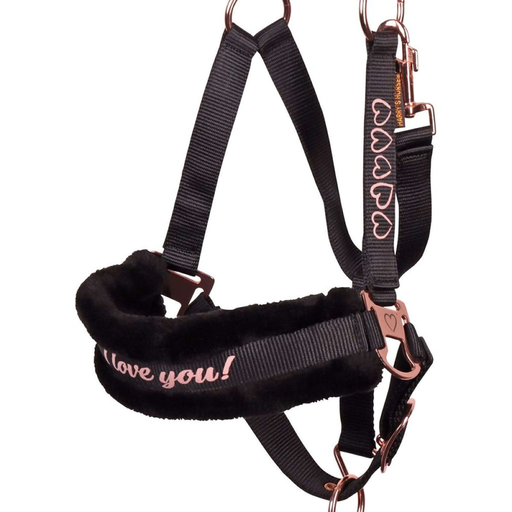 Harry's Horse Halfterset Love Schwarz