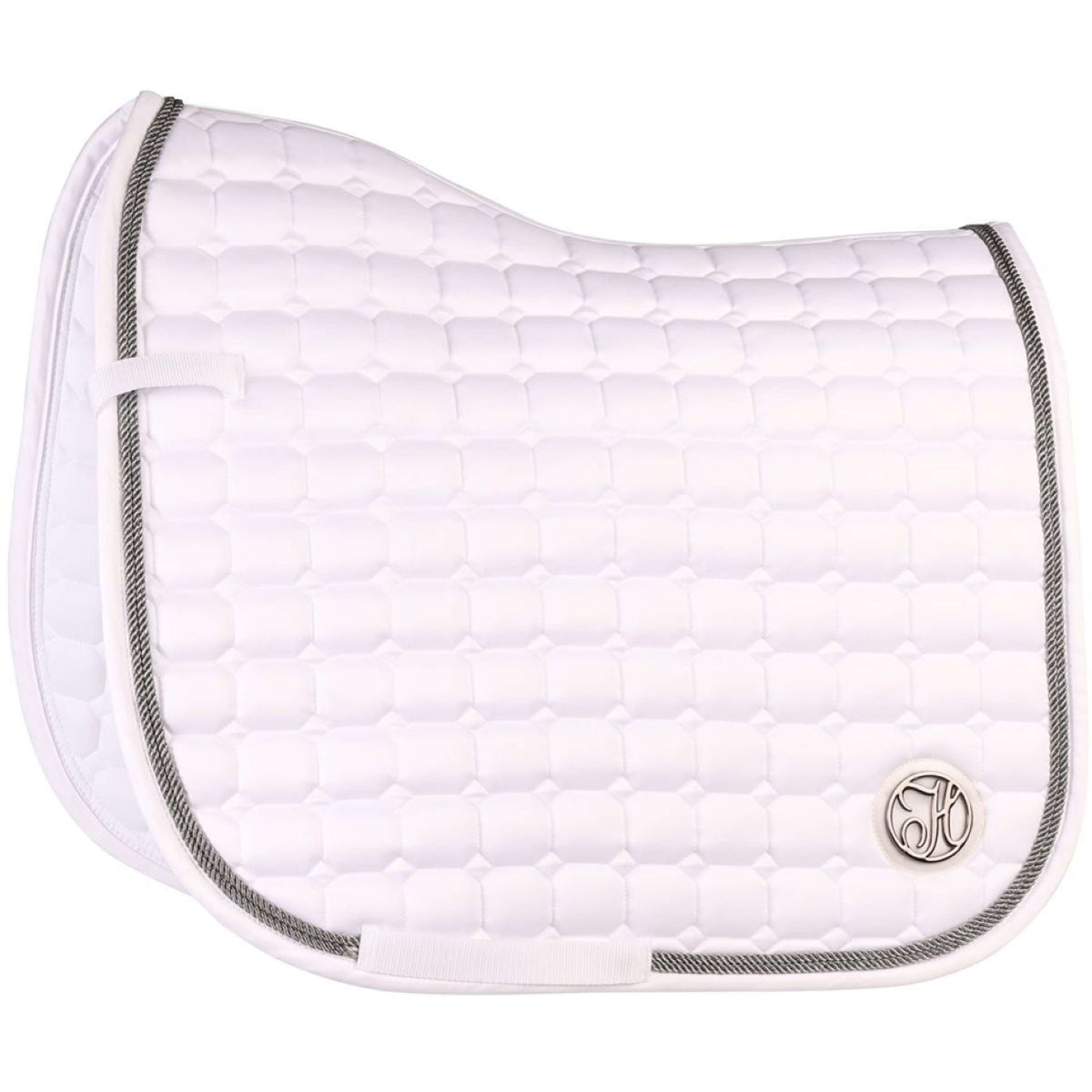 Harry's Horse Schabracke Reverso Competition Gunmetal Dressur Weiß