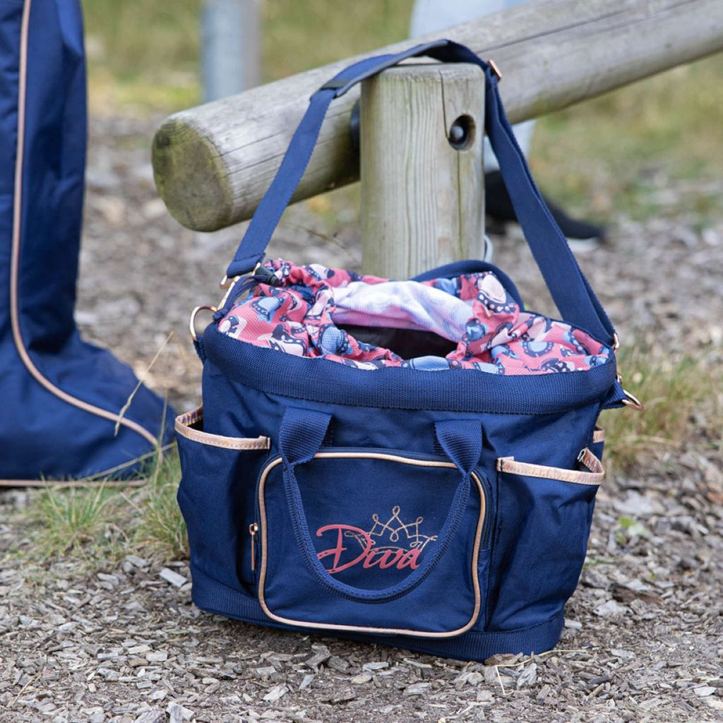 Harry's Horse Putztasche Diva Mauvewood Collegiate-Blue