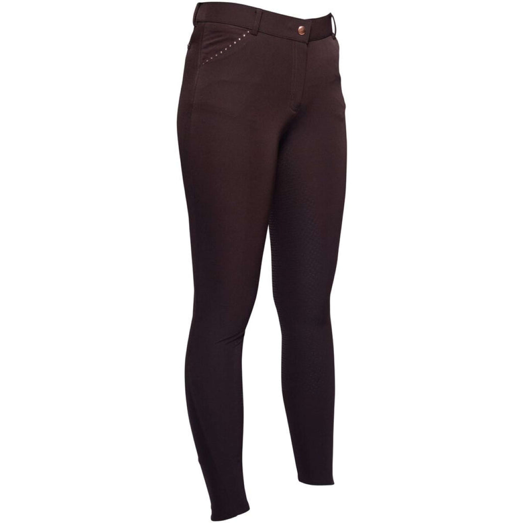 HKM Reithose Rosegold Glamour Full Grip Braun/Rosegold