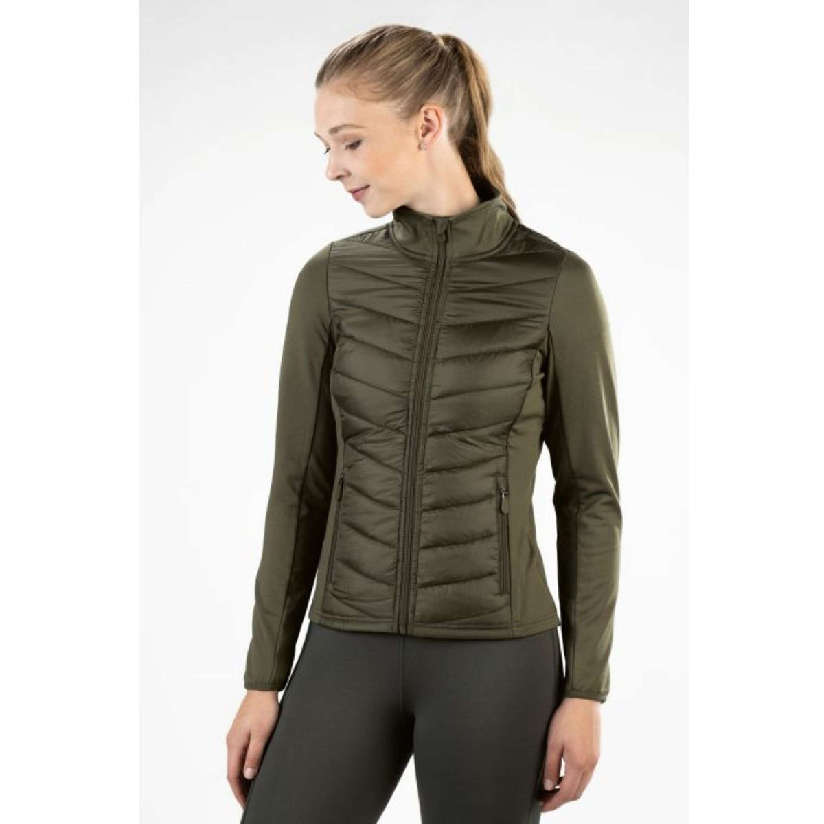 HKM Jacke Prag Nylon Olivgrün