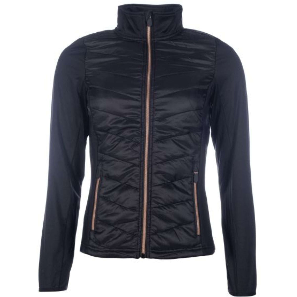 HKM Jacke Prag Nylon Schwarz/Roségold