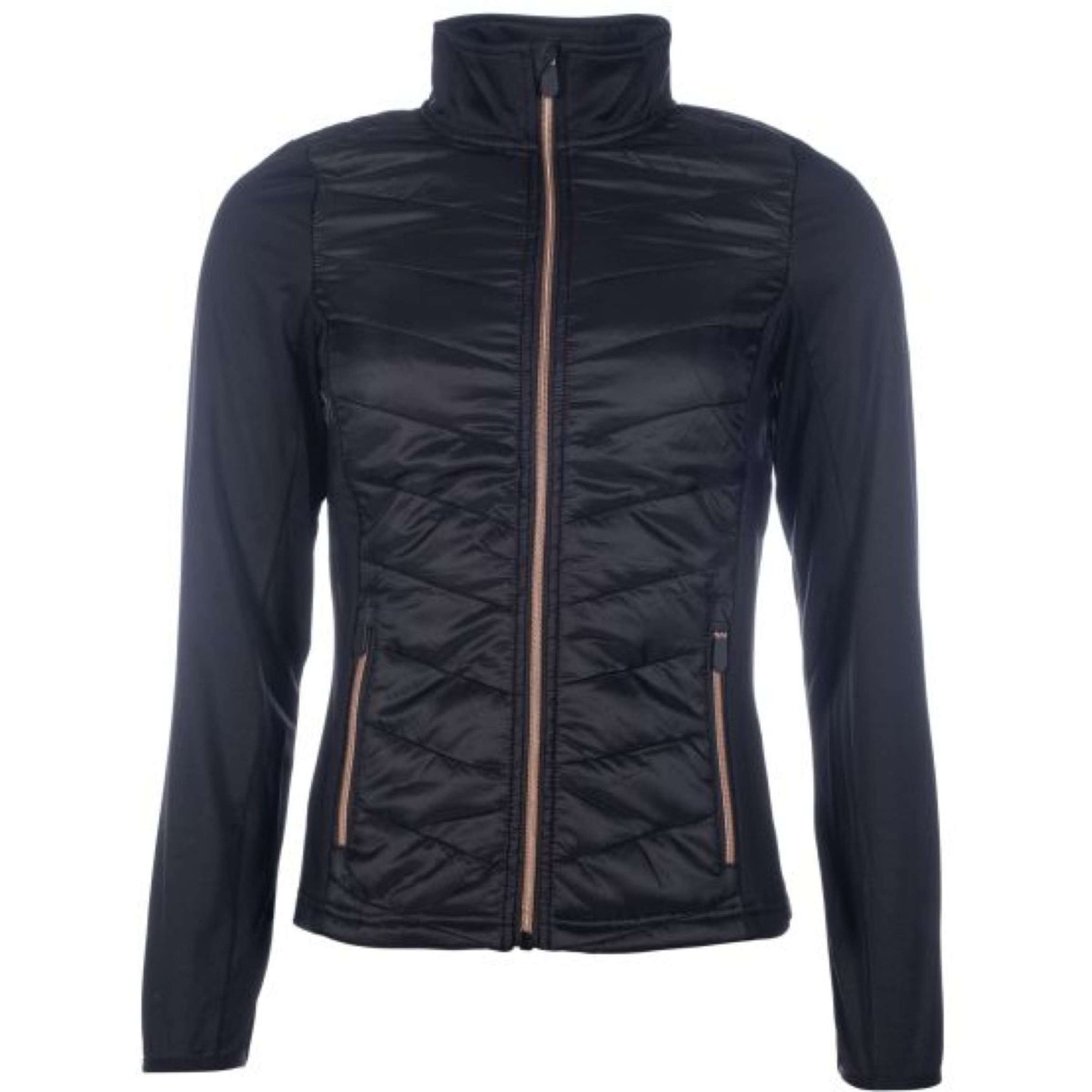 HKM Jacke Prag Nylon Schwarz/Roségold