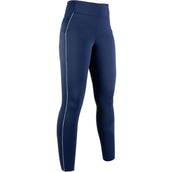 HKM Reitleggings Equilibrio Silikon Besatz Dunkelblau