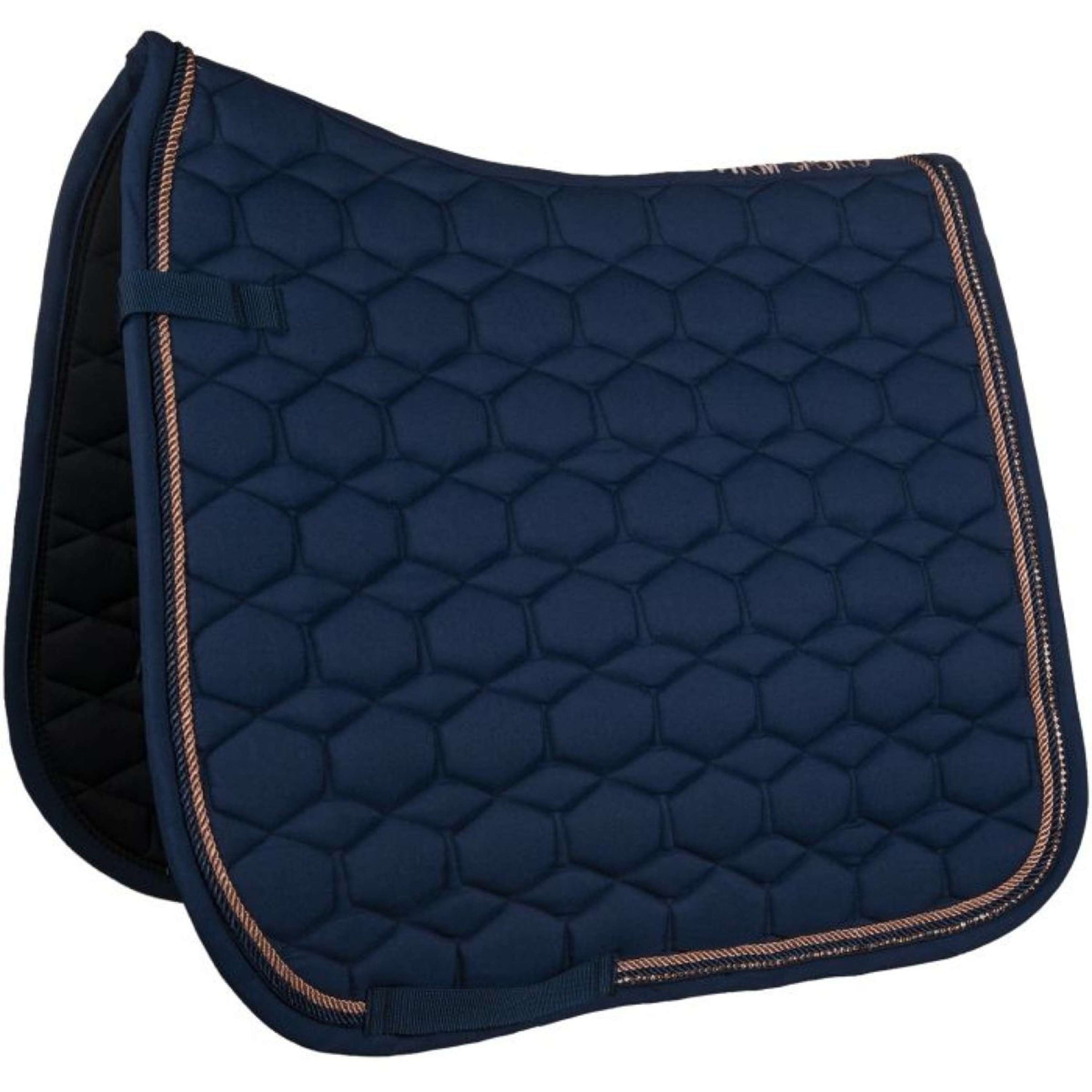 HKM Schabracke Rosegold Glamour Dressur Dunkelblau/Rosegold HKM Schabracke Rosegold Glamour Dressur Dunkelblau/Rosegold