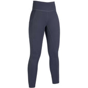 HKM Reitleggings Cosy Full Grip Dunkelgrau