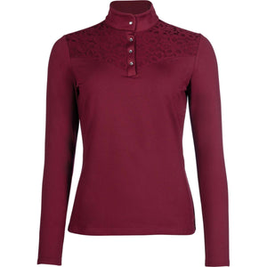 HKM Funktionshirt Berry Lace Weinrot