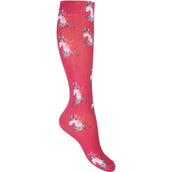 HKM Reitsocken Wonderland Himbeerrot