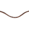 HKM Stirnriemen Rosegold Glamour Braun/Rosegold