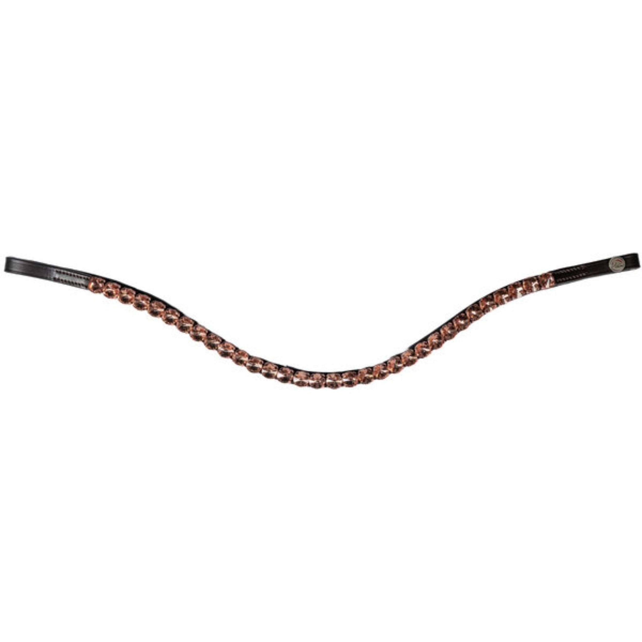 HKM Stirnriemen Rosegold Glamour Braun/Rosegold HKM Stirnriemen Rosegold Glamour Braun/Rosegold