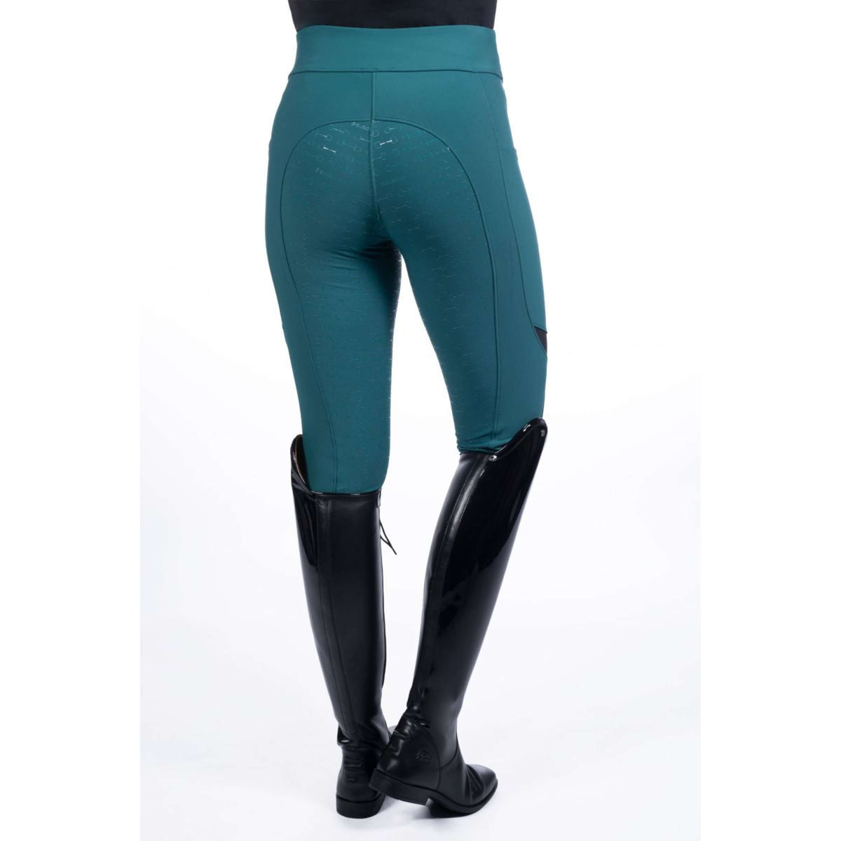 HKM Reitleggings Port Royal Full Grip Petrol