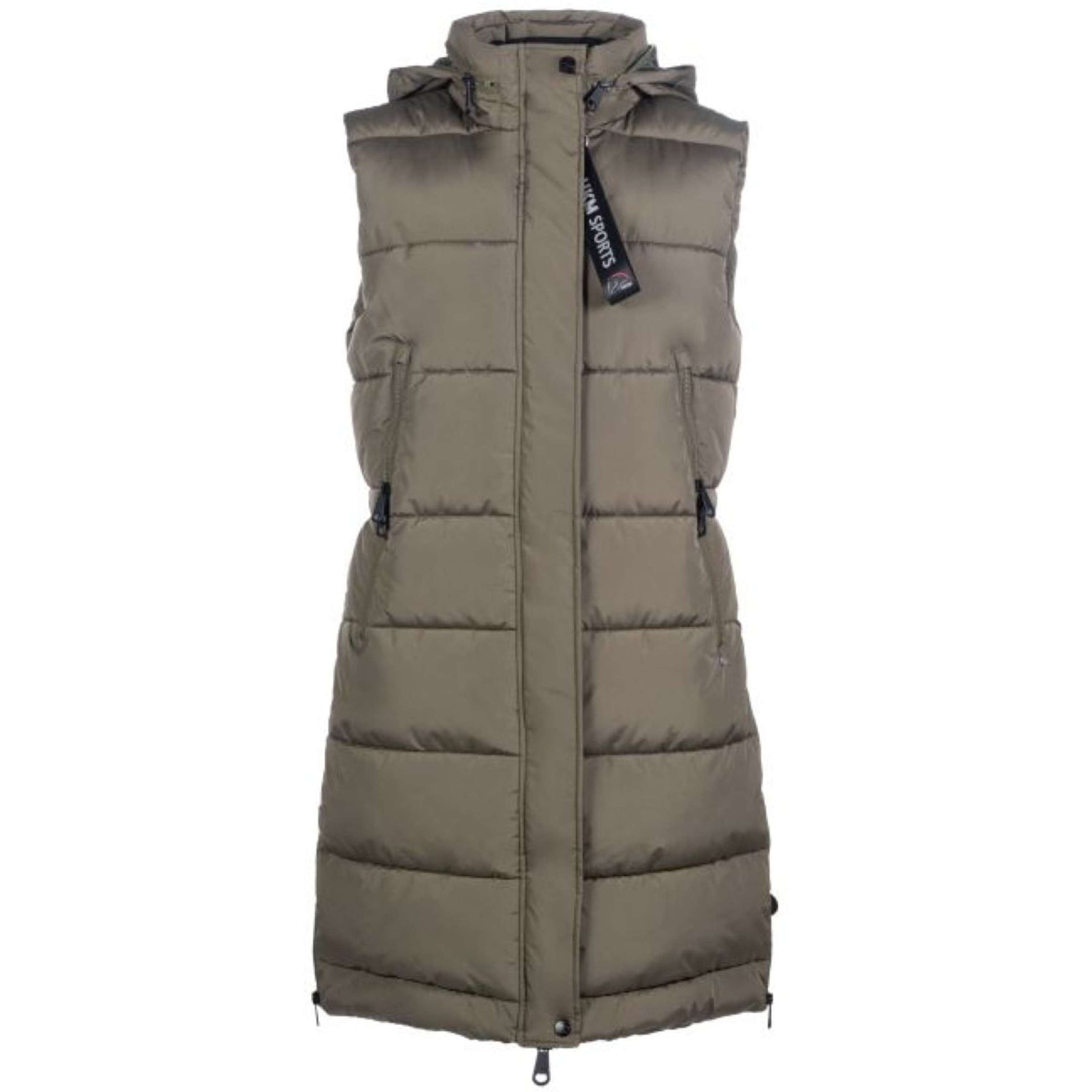 HKM Langer Bodywarmer Misty Khaki