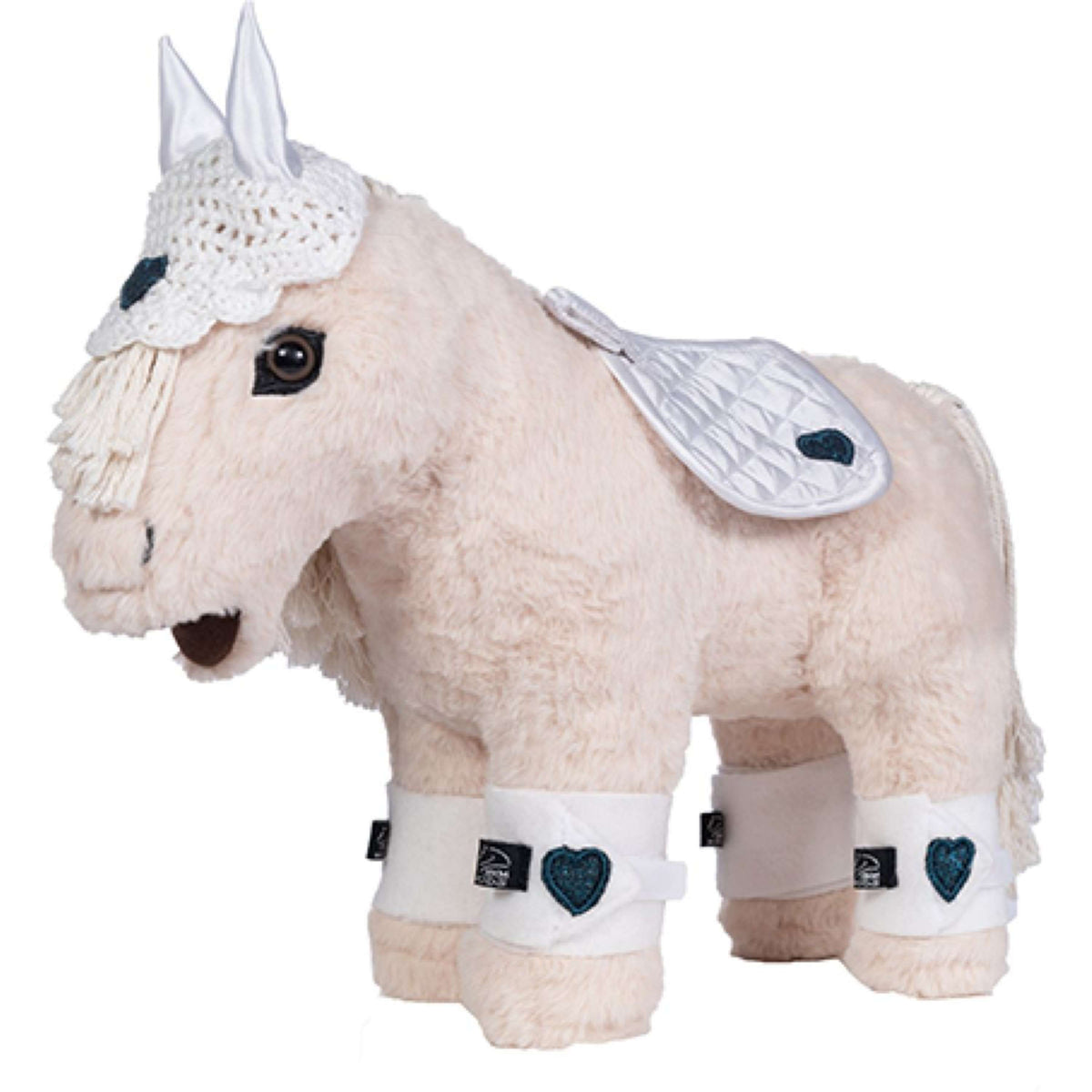 HKM Cuddle Pony Wettbewerbsset Weiß/Dunkelblau