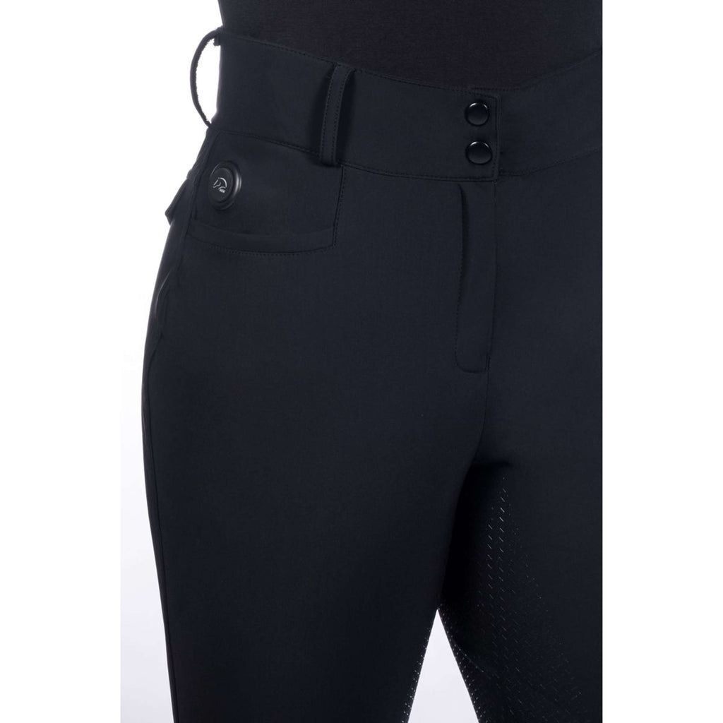 HKM Reithose Keep Warm Full Grip Schwarz