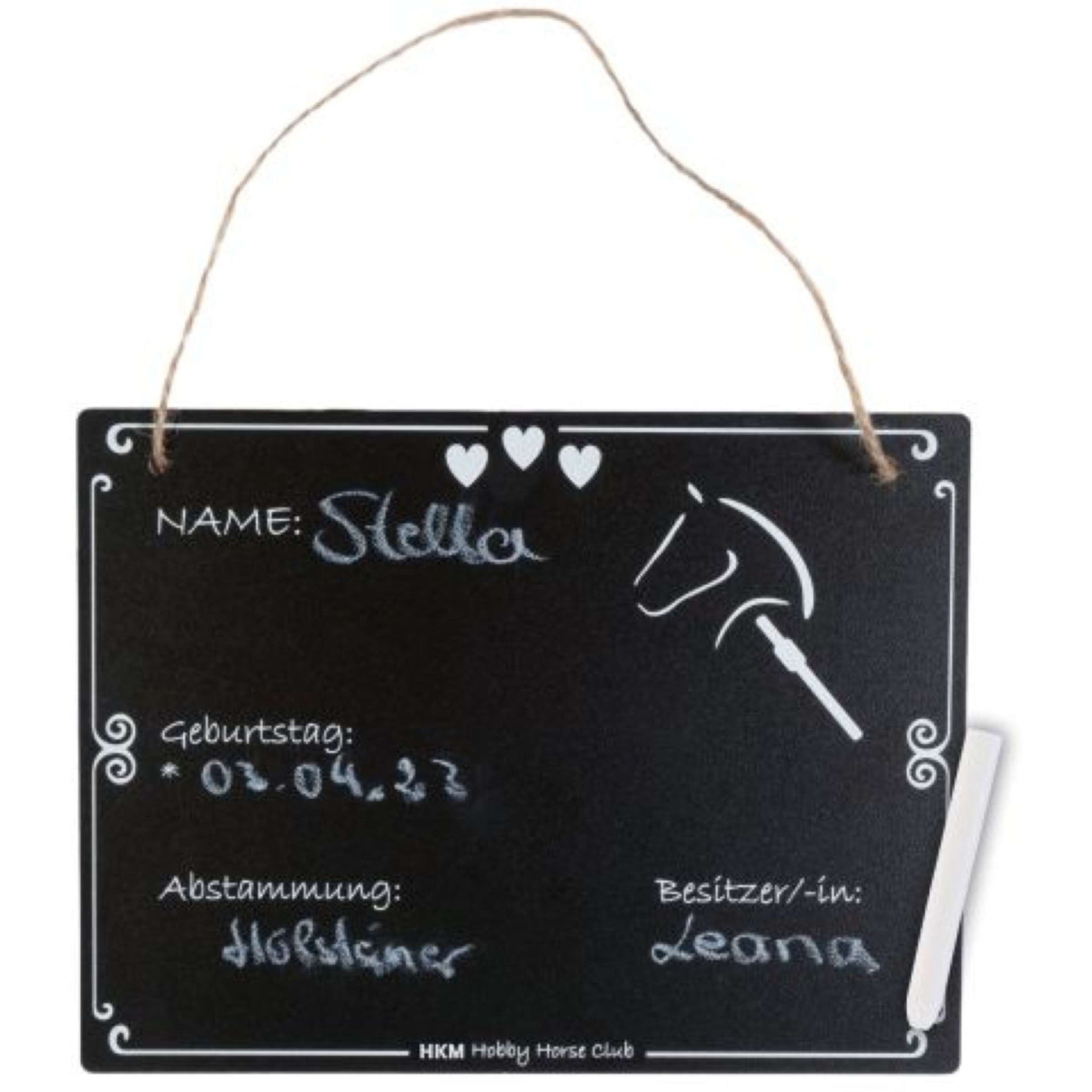 HKM Boxenschild Hobby Horsing Schwarz HKM Boxenschild Hobby Horsing Schwarz