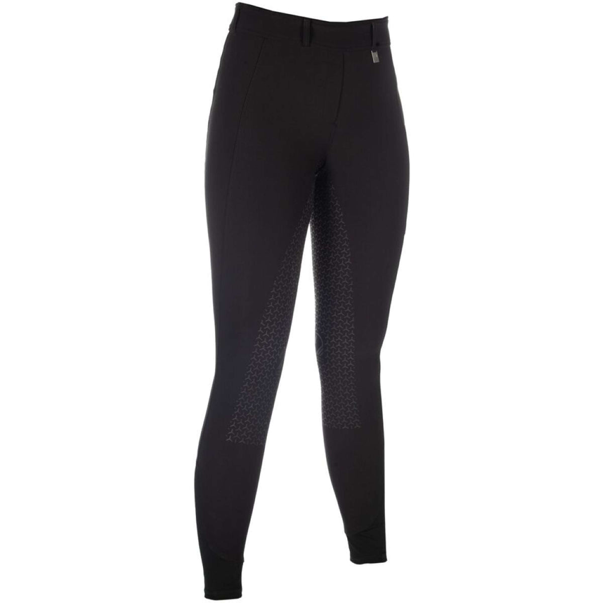 HKM Reitleggings Amalfi Full Grip Schwarz