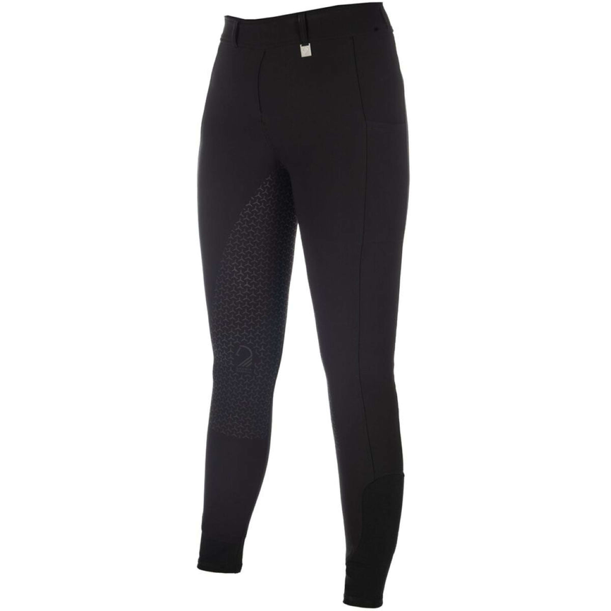HKM Reitleggings Amalfi Full Grip Schwarz