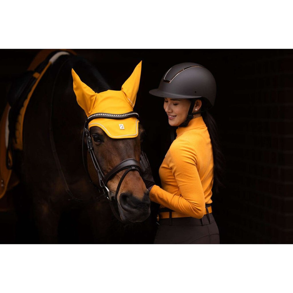 HKM Fliegenhaube Livignio Lauria Garelli Soft Senffarben