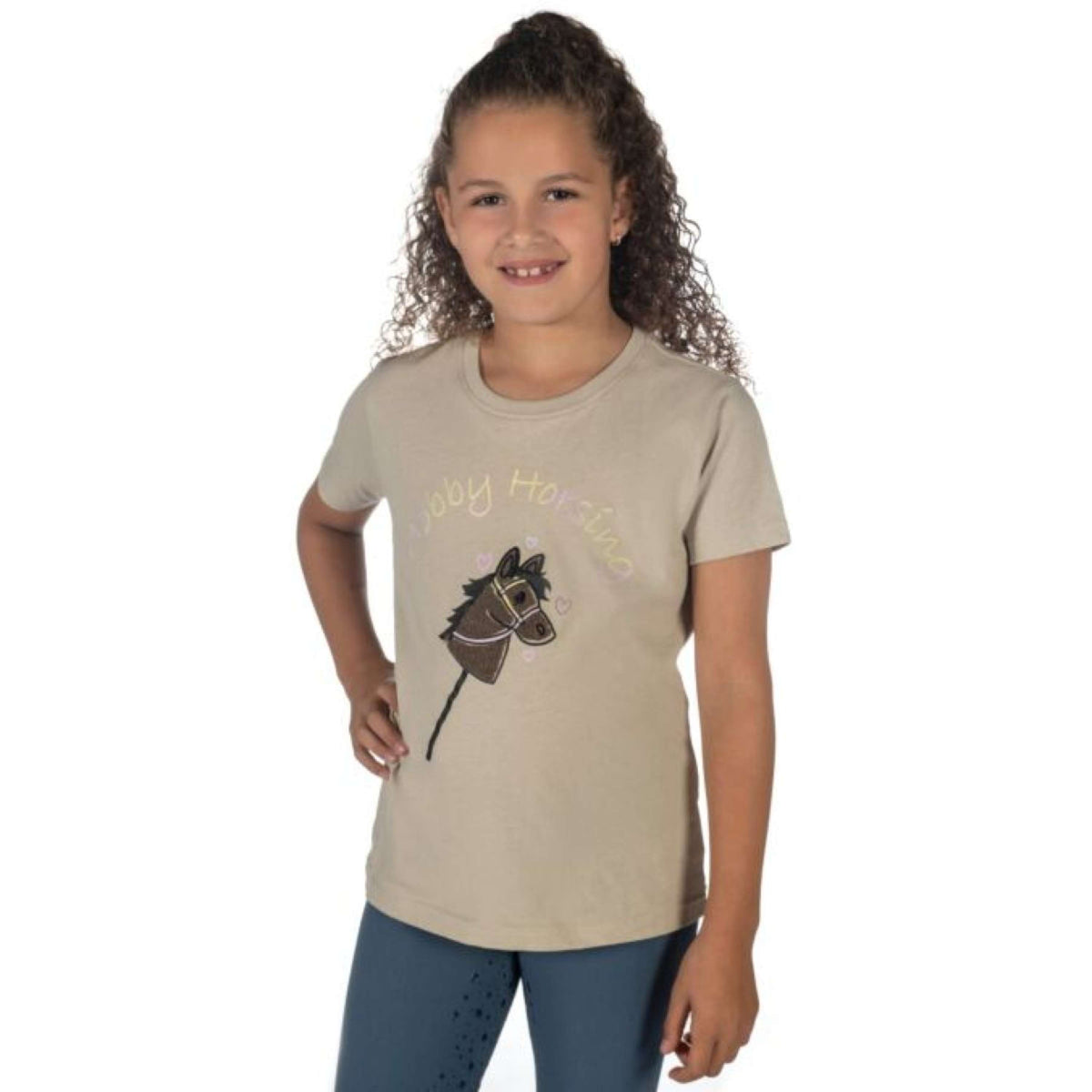 HKM T-Shirt Hobby Horsing Rainbow Beige