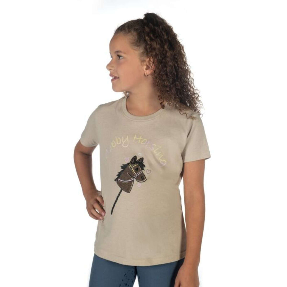 HKM T-Shirt Hobby Horsing Rainbow Beige