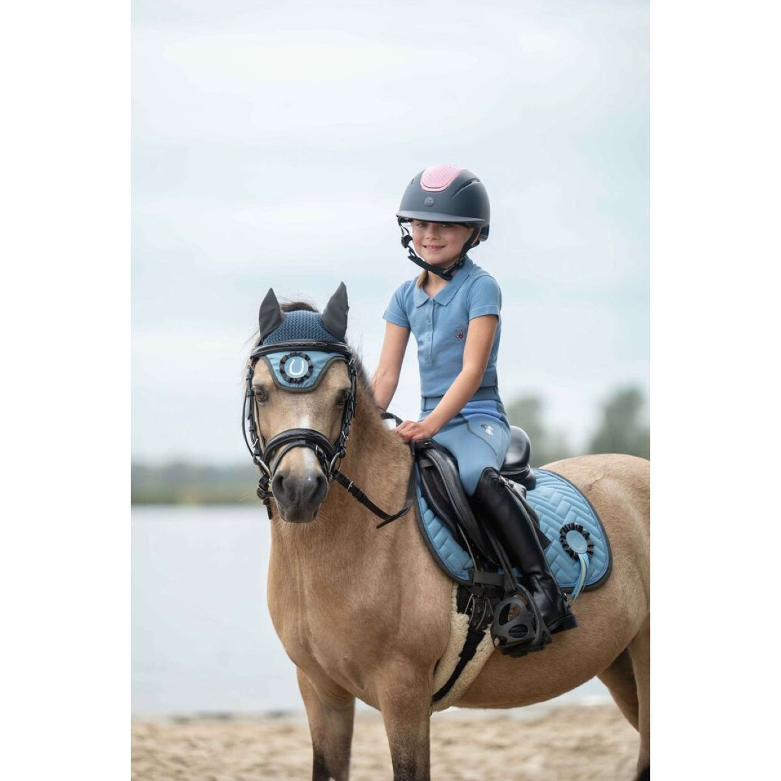 HKM Poloshirt Claire Rauchblau HKM Poloshirt Claire Rauchblau