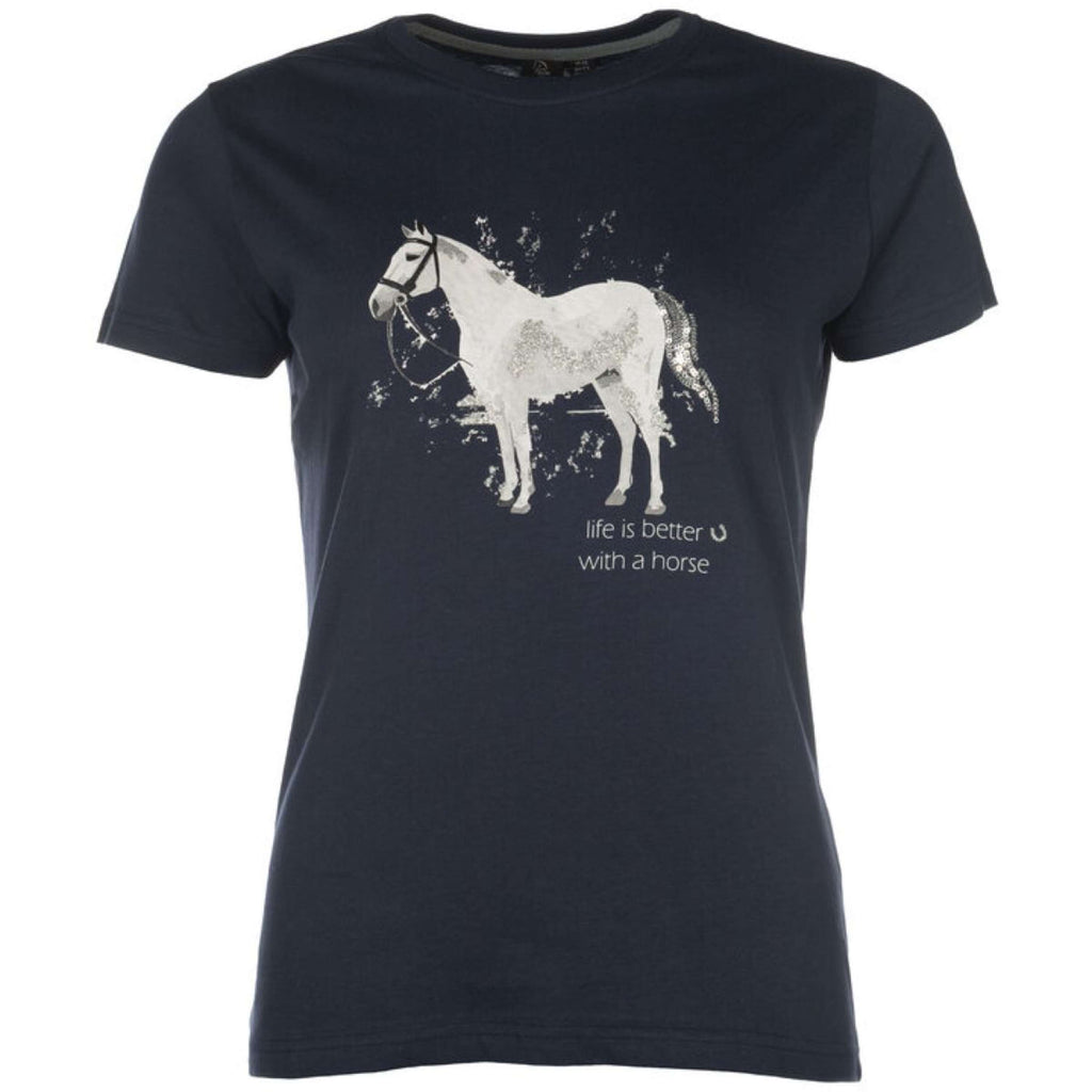 HKM T-Shirt Sparkle Dunkel blau
